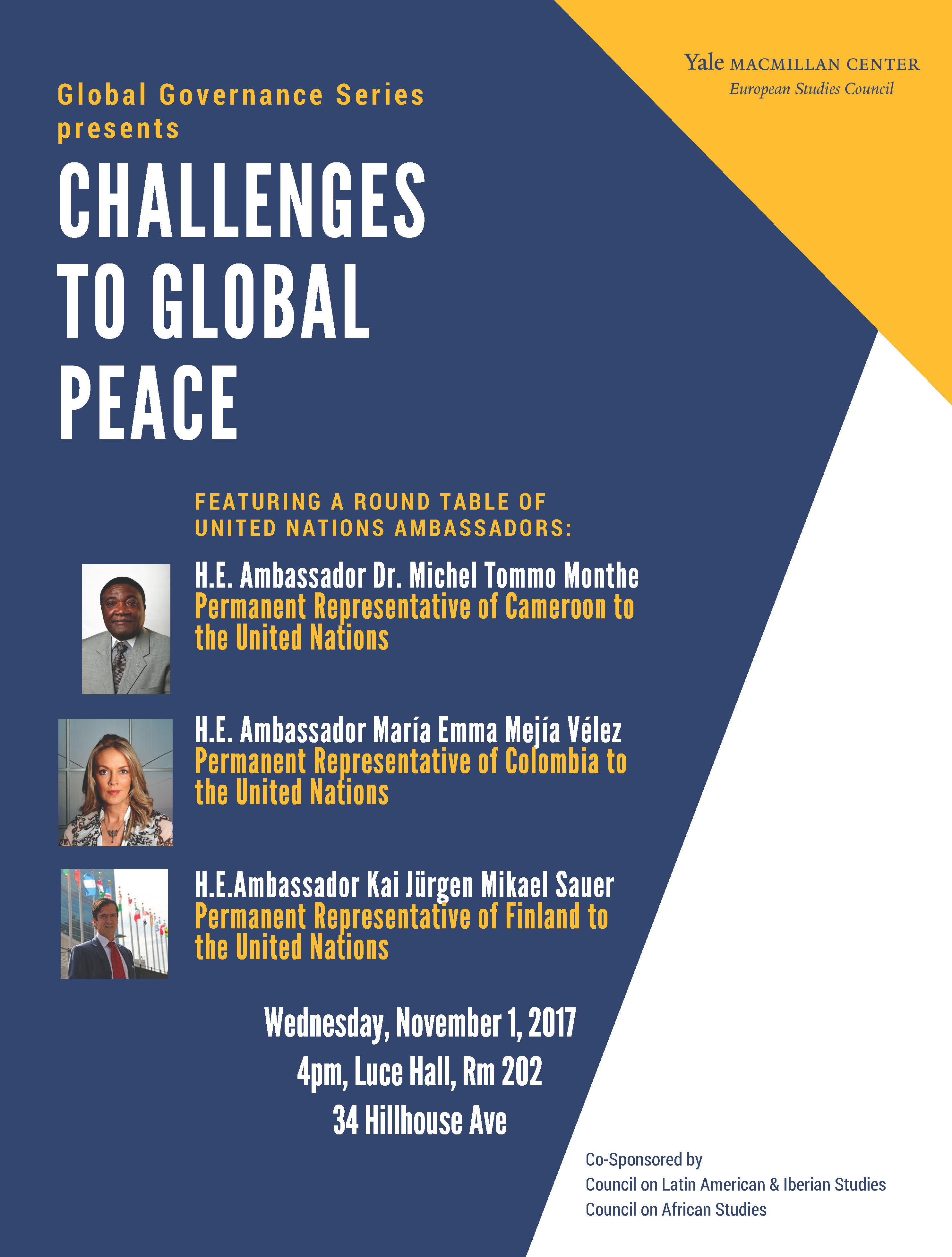 “Challenges to Global Peace” a round table with United Nations ...